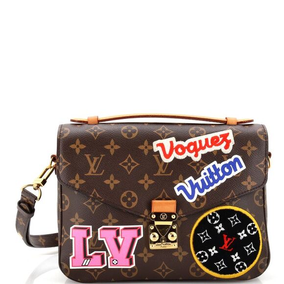 Louis Vuitton Pochette Metis Limited Edition Patches Monogram Canvas Brown - Picture 1 of 9
